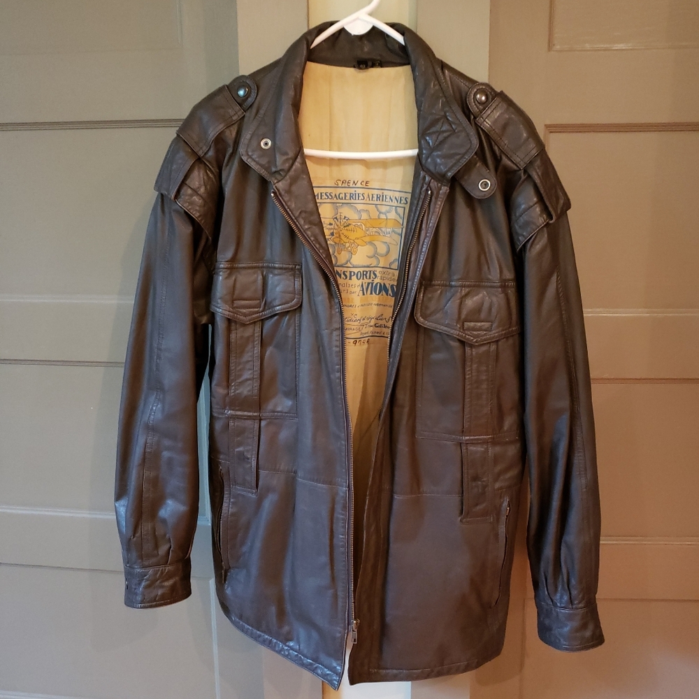 VTG Messageries Aeriennes Dark Brown Cargo Jacket